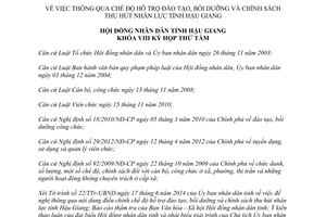 Nghị quyết 05/2014/NQ-HĐND hỗ trợ đào tạo thu hút nhân lực Hậu Giang