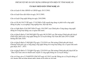 Quyết định 3188/QĐ-UBND 2014 Đề án xây dựng Chính quyền điện tử Nghệ An