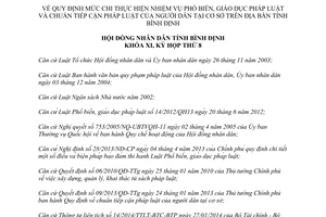 Nghị quyết 05/2014/NQ-HĐND mức chi giáo dục pháp luật chuẩn tiếp cận pháp luật Bình Định