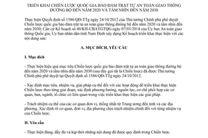 Kế hoạch 44/KH-UBND 2014 bảo đảm trật tự an toàn giao thông đường bộ 2020 tầm nhìn 2030 Nam Định