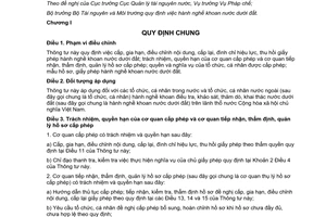 Thông tư 40/2014/TT-BTNMT về hành nghề khoan nước dưới đất