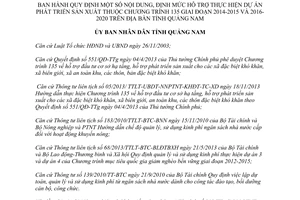 Quyết định 18/2014/QĐ-UBND hỗ trợ phát triển sản xuất Chương trình 135 2014 2015 và 2016 2020 Quảng Nam