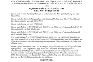 Nghị quyết 120/2014/NQ-HĐND điều chỉnh 57/2012/NQ-HĐND quy hoạch thăm dò khai thác khoáng sản Đồng Nai 2015