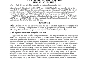 Nghị quyết 159/NQ-HĐND nhiệm vụ trọng tâm 6 tháng cuối năm 2014 Quảng Ninh