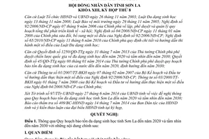 Nghị quyết 79/NQ-HĐND 2014 Quy hoạch bảo tồn đa dạng sinh học Sơn La 2020 tầm nhìn 2030