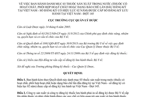 Quyết định 352/QĐ-QLD 2014 danh mục thuốc sản xuất trong nước cấp số đăng ký lưu hành