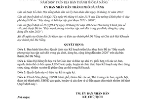 Quyết định 4816/QĐ-UBND 2014 Đẩy mạnh phong trào học tập suốt đời 2020 Đà Nẵng