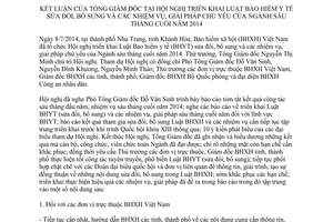 Thông báo 2637/TB-BHXH 2014 triển khai Luật Bảo hiểm y tế sửa đổi nhiệm vụ 06 tháng cuối 2014