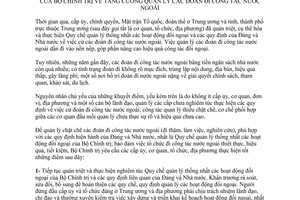 Chỉ thị 38-CT/TW 2014 quản lý các đoàn đi công tác nước ngoài