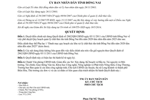 Quyết định 2249/QĐ-UBND 2014 điều chỉnh 2862/QĐ-UBND quản lý chất thải rắn Đồng Nai 2020 tầm nhìn 2025