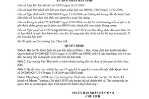 Quyết định 18/2014/QĐ-UBND bãi bỏ Phí thẩm định kết quả đấu thầu tỉnh Bình Định