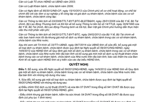 Nghị quyết 109/2014/NQ-HĐND sửa đổi 59/2012/NQ-HĐND giá dịch vụ khám chữa bệnh cơ sở nhà nước Phú Yên