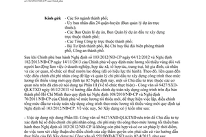 Công văn 5511/SXD-KTXD 2014 điều chỉnh chi phí nhân công quản lý chi phí đầu tư xây dựng Hồ Chí Minh