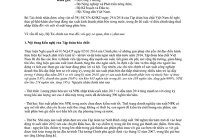 Công văn 9457/BTC-CST 2014 điều chỉnh thuế nhập khẩu phân bón