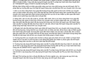 Công văn 3079/BTP-KHTC 2014 hướng dẫn lập kế hoạch hàng năm lĩnh vực chuyên môn