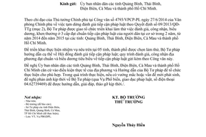 Công văn 3175/BTP-PBGDPL năm 2014 Hội đồng đánh giá công nhận biểu dương tiếp cận pháp luật