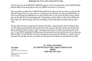 Công văn 2710/BHXH-CSXH 2014 giải quyết chế độ thai sản đối với người lao động