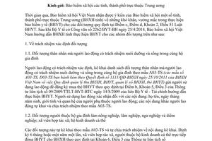 Công văn 2717/BHXH-CSYT 2014 Bảo hiểm Y tế cho đối tượng Điểm c d Khoản 2 Điều 51 Luật Bảo hiểm Y tế