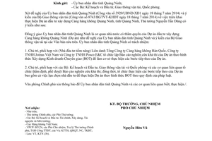 Công văn 5703/VPCP-KTN 2014 Dự án đầu tư xây dựng Cảng hàng không Quảng Ninh