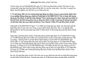 Công văn 2845/BNV-CCVC 2014 vướng mắc bảo hiểm xã hội cán bộ công viên chức người lao động