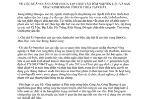 Chỉ thị 20/CT-TTg 2014 ngăn chặn hành vi đưa tạp chất vào tôm nguyên liệu