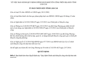 Quyết định 25/2014/QĐ-UBND Chính sách khuyến công Lào Cai