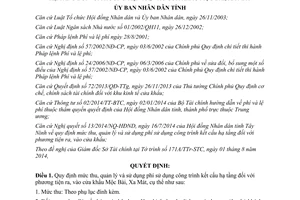 Quyết định 20/2014/QĐ-UBND mức thu quản lý phí sử dụng công trình kết cấu hạ tầng đối cửa khẩu Mộc Bài Xa Mát Tây Ninh