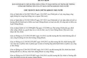 Quyết định 578/QĐ-UBCK 2014 hướng dẫn công ty đại chúng sử dụng Hệ thống công bố thông tin