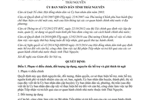 Quyết định 25/2014/QĐ-UBND hỗ trợ cán bộ công chức tiếp nhận trả kết quả cơ quan hành chính Thái Nguyên