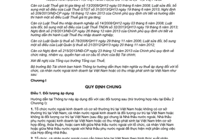 Thông tư 103/2014/TT-BTC hướng dẫn thực hiện nghĩa vụ thuế tổ chức cá nhân nước ngoài kinh doanh Việt Nam