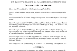 Quyết định 16/2014/QĐ-UBND Quy chế bán đấu giá tài sản Đắk Nông