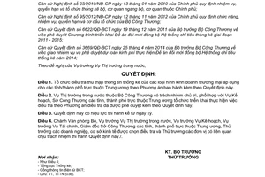 Quyết định 6942/QĐ-BCT 2014 điều tra khảo sát loại hình kinh doanh thương mại Đề án hệ thống chỉ tiêu thống kê