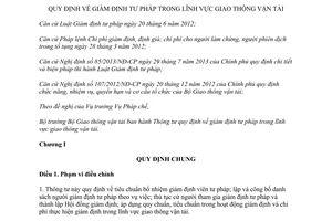 Thông tư 33/2014/TT-BGTVT giám định tư pháp giao thông vận tải