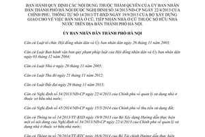 Quyết định 35/2014/QĐ-UBND thẩm quyền Ủy ban nhân dân bán nhà ở cũ thuộc sở hữu nhà nước Hà Nội