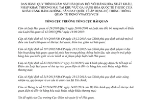 Quyết định 2441/QĐ-TCHQ 2014 Quy trình giám sát hải quan hàng hóa xuất nhập khẩu thương mại