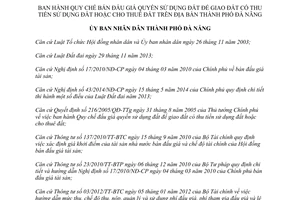 Quyết định 25/2014/QĐ-UBND Quy chế bán đấu giá quyền sử dụng đất Đà Nẵng