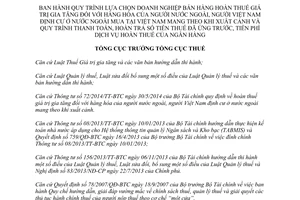 Quyết định 1307/QĐ-TCT 2014 Quy trình lựa chọn doanh nghiệp bán hàng hoàn thuế giá trị gia tăng