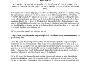 Thông báo 557/TB-BTC 2014 quyết toán dự án sử dụng vốn nhà nước Bộ Tài chính