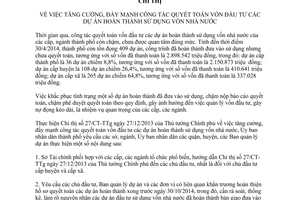 Chỉ thị 16/CT-UBND 2014 quyết toán vốn đầu tư dự án hoàn thành sử dụng vốn nhà nước Hải Phòng