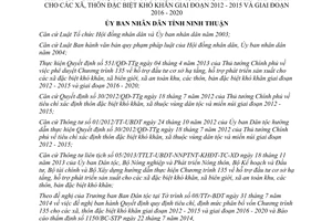 Quyết định 63/2014/QĐ-UBND phân bổ vốn Chương trình 135 hỗ trợ đầu tư cơ sở hạ tầng Ninh Thuận