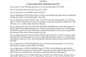 Quyết định 30/2014/QĐ-UBND điều chỉnh giá khám chữa bệnh cơ sở nhà nước Thái Nguyên