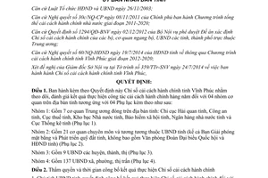 Quyết định 2260/QĐ-UBND 2014 ban hành Chỉ số cải cách hành chính Vĩnh Phúc