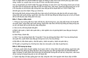 Thông tư 109/2014/TT-BQP hướng dẫn chế độ phụ cấp đặc thù quân nhân công nhân viên quốc phòng