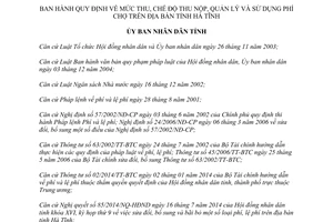 Quyết định 48/2014/QĐ-UBND thu nộp quản lý sử dụng phí chợ Hà Tĩnh