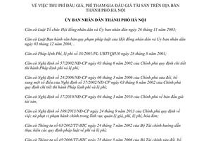 Quyết định 65/2014/QĐ-UBND thu phí đấu giá phí tham gia đấu giá tài sản Hà Nội