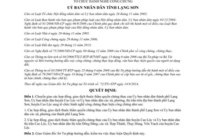 Quyết định 16/2014/QĐ-UBND chuyển giao hợp đồng giao dịch chứng thực Lạng Sơn sang tổ chức hành nghề công chứng