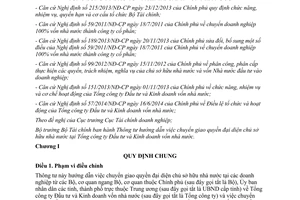 Thông tư 118/2014/TT-BTC chuyển giao quyền đại diện chủ sở hữu nhà nước Tổng công ty Đầu tư Kinh doanh