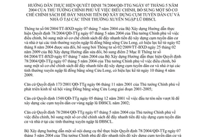 Văn bản hợp nhất 04/VBHN-BXD 2014 hợp nhất điều chỉnh đẩy nhanh tiến độ xây dựng cụm tuyến dân cư