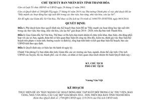 Quyết định 2708/QĐ-UBND năm 2014 hoạt động học tập suốt đời 2014 2020 Thanh Hóa