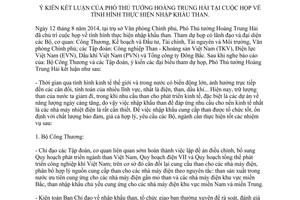 Thông báo 346/TB-VPCP 2014 kết luận Phó Thủ tướng nhập khẩu than